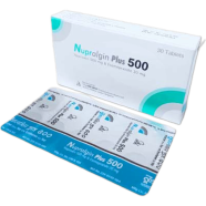 Nupralgin Plus 500 Mg, 20 Mg Tablet 10's Strip image