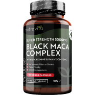 Nutravita Black Maca Root Complex 5000 mg 180 Vegan Capsules image