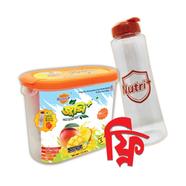Nutri Plus Juicee Plus Fortified Soft Drink Powder (Mango) 500 gm Jar (Water Bottle FREE)