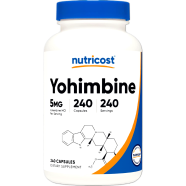 Nutricost Yohimbine 5mg 240 Capsules - 810014679587 image