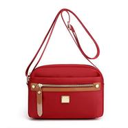 Nylon Fashion Cross Body Bag Lightweight Portable Shoulder Bag Maroon Color icon