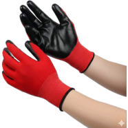 Nylon Rubber Coated Safety Hand Gloves For Industrial Household Bike Riding Hand Gloves 1Pair icon