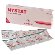 Nystat 500000 Unit Tablet 10's Strip image