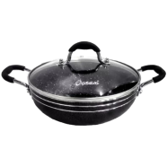 OCEAN Wok Non Stick 34cm W/G Lid Stone Coating image