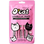O'Cat Lickable Cat Treats - Chicken and Salmon Receipe 60g (12g*5pcs) | Cat Snacks image