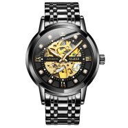 OLEVS 9901 Men's Watch Automatic Business Fashion Waterproof Mechanical Luminous Stainless Steel Watch For Men image
