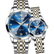 OLEVS 9931 New Exclusive Design Coupe 2 Pcs Watch for Men and Women image