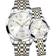 OLEVS 9931 New Exclusive Design Coupe 2 Pcs Watch for Men and Women image