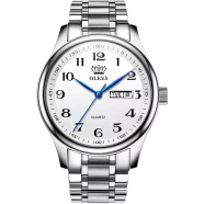 OLEVS Fashion Stainless Steel Watch For Men image