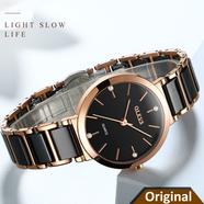 OLEVS LADIES LUXURY BRAND WATCH FOR WOMEN WATERPROOF STAINLESS STEEL CERAMICS QUARTZ CLOCK FEMALE CALENDAR WRIST WATCH FOR GIFT image