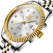 OLEVS Luxury Diamond Quartz Watch for Men image