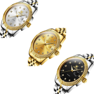 OLEVS Luxury Diamond Quartz Watch for Men image