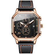 OLEVS OEM LOGO skeleton design waterproof fashion custom mens wrist watch oem quartz Men's watch image