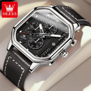 OLEVS OEM LOGO skeleton design waterproof fashion custom mens wrist watch oem quartz Men's watch image