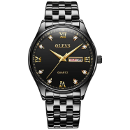 OLEVS Simple Business Men Watch Date And Week Male Clock Quartz Dial Luminous Hands Calendar Man's Bracelets Wristwatches image