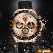 OLEVS luxury quartz Wristwatches Men Sport Watches High Quality chronograph 3 dials business Gents Mens Quartz Watch image