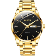OLEVS Waterproof Stainless Steel Date And Day Quartz Watch For Mens image