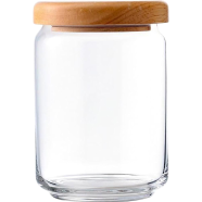 Ocean Jar Pop W/Wood Lid 650ml image