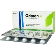 Odmon 4 Mg Chewable Tablet 10's Strip image