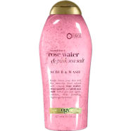 Ogx Sensitive Rose Water Pink Sea Salt Scrub Wash 577ml image