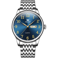 Olevs 5535 Stainless Steel Analog Wrist Watch For Men image