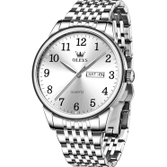 Olevs 5535 Stainless Steel Analog Wrist Watch For Men image