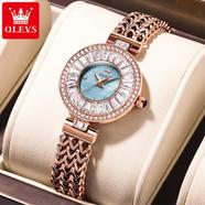 Olevs Original Top Brand Elegant Quartz Watch Women Waterproof Stainless Steel Luxury Diamond Watches 9959 image