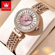 Olevs Original Top Brand Elegant Quartz Watch Women Waterproof Stainless Steel Luxury Diamond Watches 9959 image