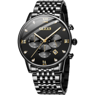 Olevs choronograph waterproof mens fashion stainless steel watch - 2868