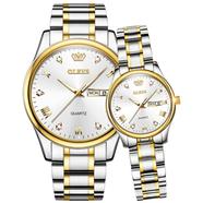 Olevs couple waterproof stainless steel watch image