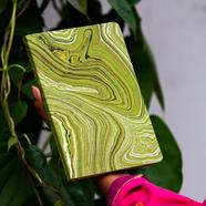 Olive Green Texture Notebook (Jute Handmade Board Cover) image