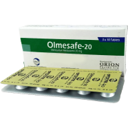 Olmesafe 20 mg Tablet 10's Strip icon