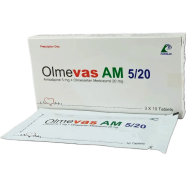 Olmevas Am 5 mg 20 mg Tablet 10's Strip image