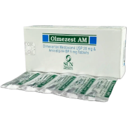Olmezest Am 5 mg 20 mg Tablet 10's Strip image