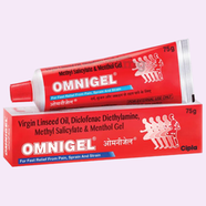 Omnigel for Fast Relief From Pain Sprain and Strain 75gm image