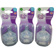 Only Baby / Philips Avent / Apple Bear Feeder Nipple 5.5cm Wide-Mouth Silicone Bottle Accessories Breast Milk Real Petal Pacifier -1 Box 2 Pcs CN image