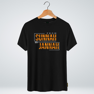 One Ummah BD 'From sunnah to Jannah' Design Classic Round Neck Half Sleeve T-shirt for Men - (CMTHC-CAD110) image