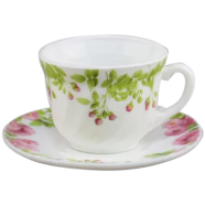 Opal Glass Cup and Saucer image