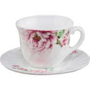 Opal Glass Cup and Saucer image