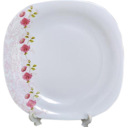 Opal Glass Dessert Plate Square Shape, 8.5inch image