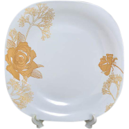 Opal Glass Dessert Plate Square Shape, 8.5inch image