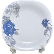 Opal Glass Dinner Plate Square Shape, 11inch image