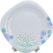 Opal Glass Dinner Plate Square Shape, 11inch image