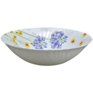Opal Glass Flat Bowl Single Pcs - 8.5 Inch image