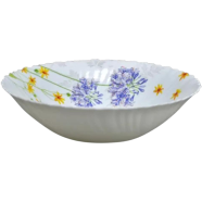 Opal Glass Flat Bowl Single Pcs - 9.5 Inch image