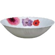 Opal Glass Flat Bowl Single Pcs - 9.5 Inch image