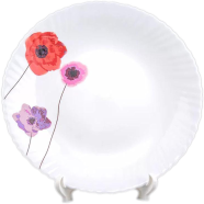 Opal Glass Plate Flat 10.5 Inch 1 Pcs - LHP105/805