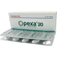 Opexa 20 mg Tablet 10's Strip icon