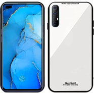 Oppo Reno3 Pro Tempered Glass Back Cover – Scratchproof Case with Premium Hong Kong Design and Glossy Finish (Multicolor) image