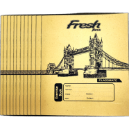 Optimus Freshness 80 Page Exercise Book Khata Math Margin 12 Pcs image